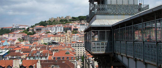Aussicht Elevador de Santa Justa