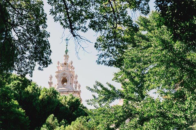 Jardim da Estrela, Turm der Basilika