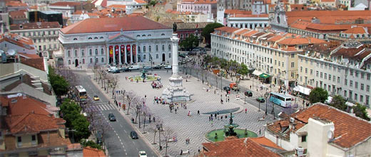 Rossio von oben