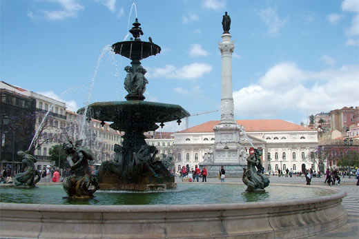 Brunnen auf dem Rossio