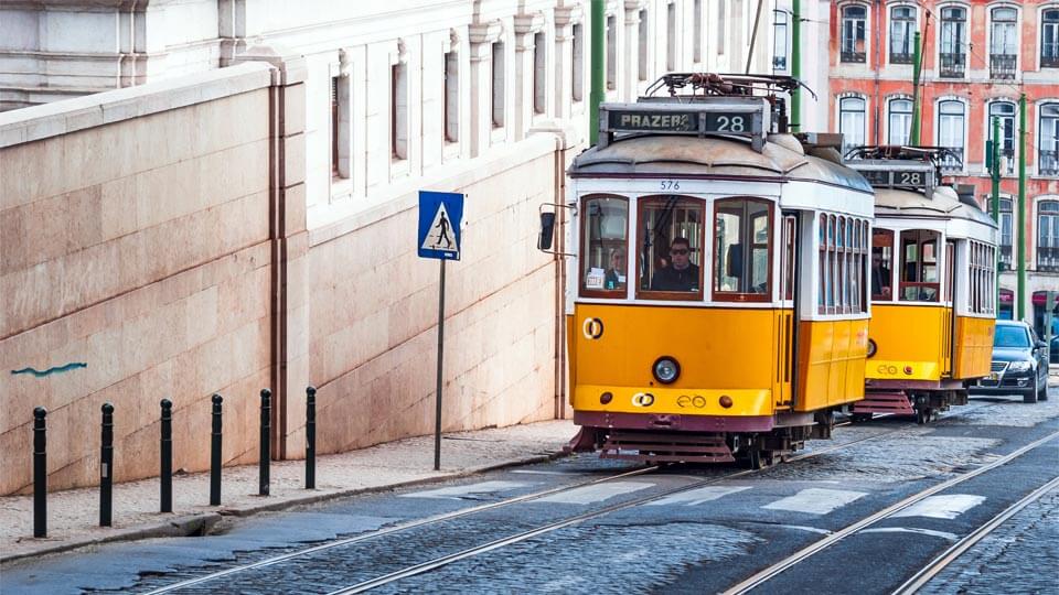 Lissabon Straßenbahn 3  Servietten 